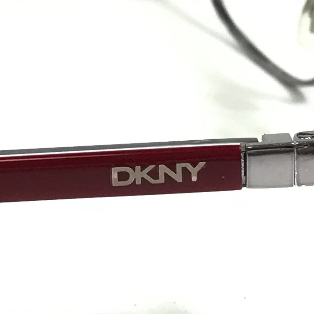 DKNY Eyeglasses Frames DY 5050 1003/87 Red Silver Square Full Rim 58-16-135